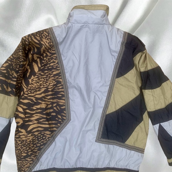 Vintage windbreaker raglan sleeve animal print - Picture 3 of 4